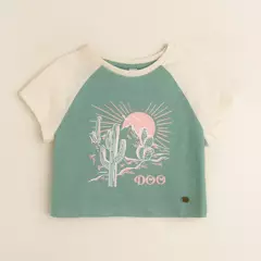 DOO AUSTRALIA - Camiseta de Algodón estampada manga corta para niña DOO