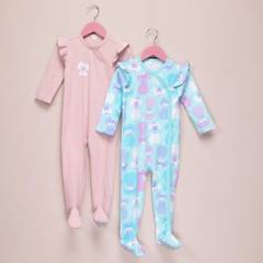 YAMP - Pack de 2 pijamas para bebe niña algodón Yamp