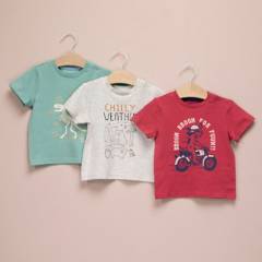YAMP - Pack de 3 Camisetas Para Bebé niño Yamp