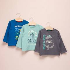 YAMP - Pack de 3 Camisetas Para Bebé niño Yamp