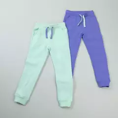YAMP - Pack de 2 Pantalones Jogger para niña Yamp