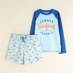 YAMP - Conjunto Pantaloneta de baño y Camiseta UV para niño Yamp