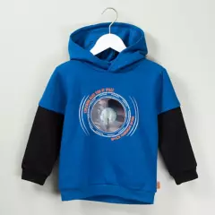 YAMP - Saco con hoodie estampado para niño Yamp
