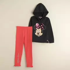 MINNIE - Conjunto deportivo hoodie y leggins para niña de Algodón Minnie