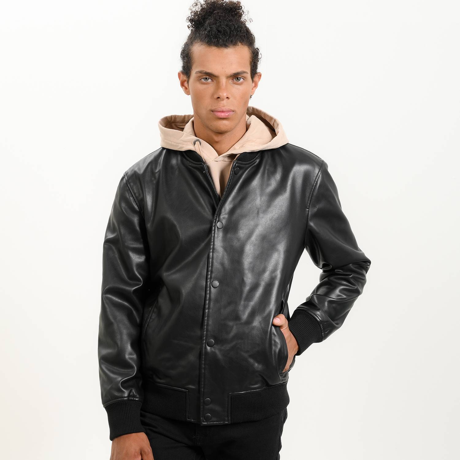 Chaqueta efecto piel - Hombre