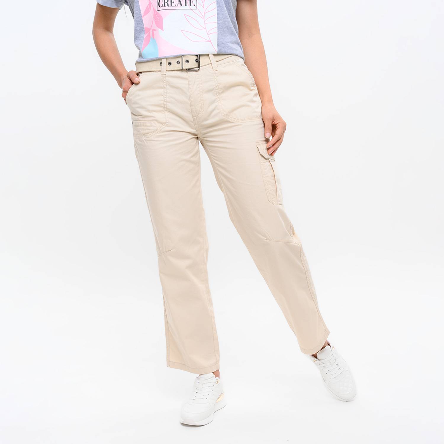 Pantalón Recto para Mujer Tiro medio Newboat