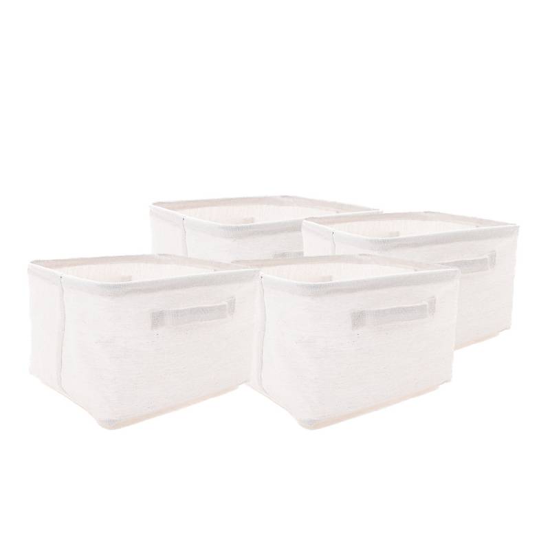 Set X4 Cajas Organizadoras De Rattan Plástico MICA