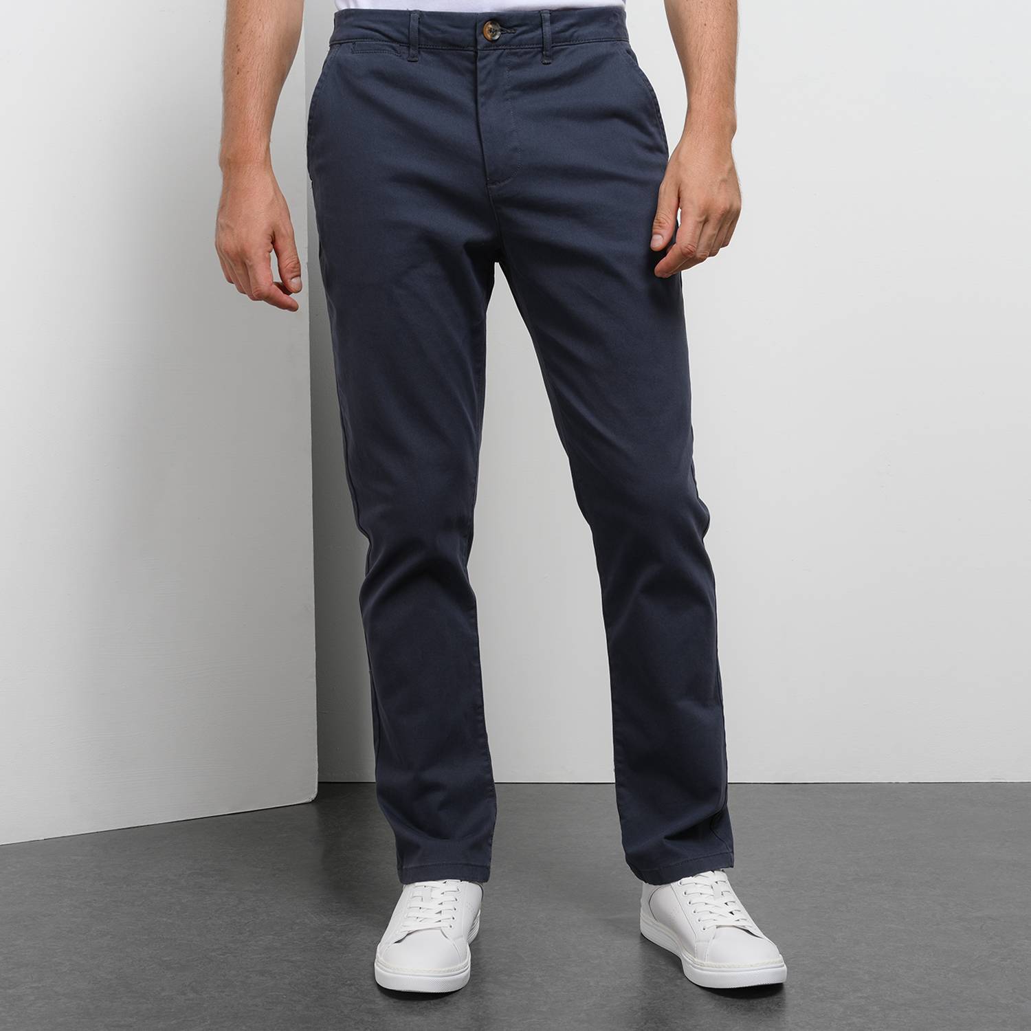 Pantalón slim de algodón para hombre