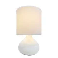 Lámpara de mesa Basement Home 29 X 18cm Ceramica Blanca