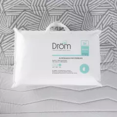 DROM - Almohada en Memory Foam, Firmeza Media 40 X 60 cm Drom Viscodream