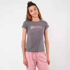 undefined - Camiseta estampada manga corta para niña juvenil Harry Potter