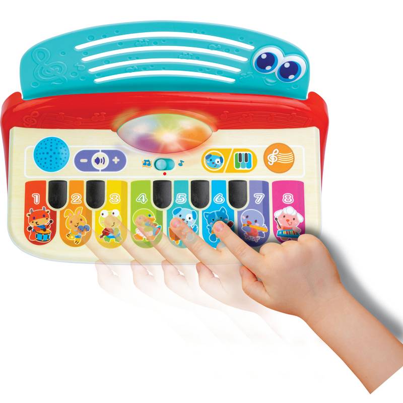 Piano Interactivo de Aprendizaje para Bebé WINFUN, con Luces y sonido, a  partir de 1 año (incluye pilas) WINFUN