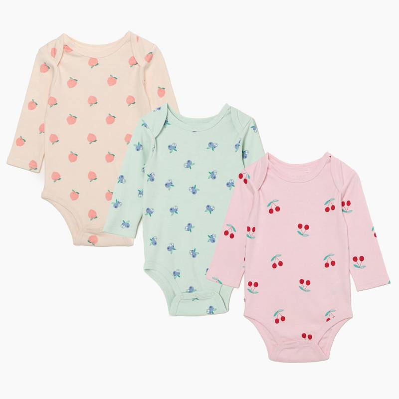 Pack de 3 bodies para bebe niña algodón yamp YAMP