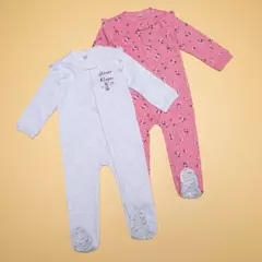 YAMP - Pack de 2 Pijamas para Bebé niña en Algodón Yamp