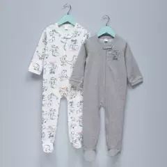 YAMP - Pack de 2 Pijamas para Bebé niño en Algodón Yamp