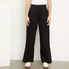 SYBILLA - Pantalón Wide para Mujer Tiro medio Sybilla