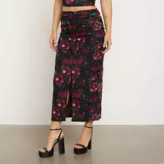 MOSSIMO - Falda para Mujer con Flores Mossimo