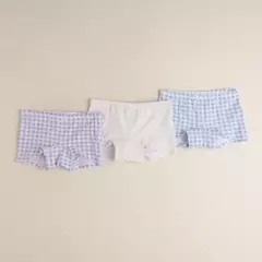 ELV - Pack de 3 Panties para Niña en Algodón ELV