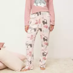 SYBILLA - Pantalón de pijama Mujer Largo Sybilla