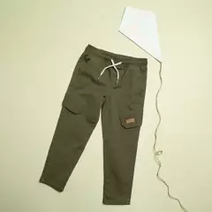 YAMP - Pantalón Niño con Cintura elásticada Tiro medio en Algodón Yamp