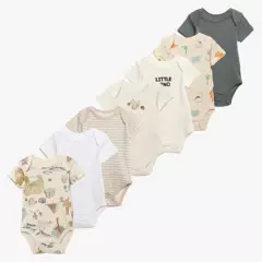 YAMP - Body Bebé niño Pack de 7 unidades Algodón Yamp