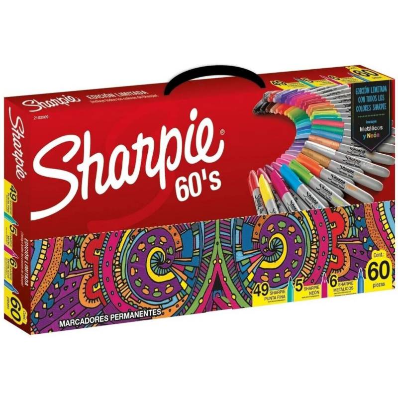 SHARPIE - Set de marcadores sharpie ruleta x60