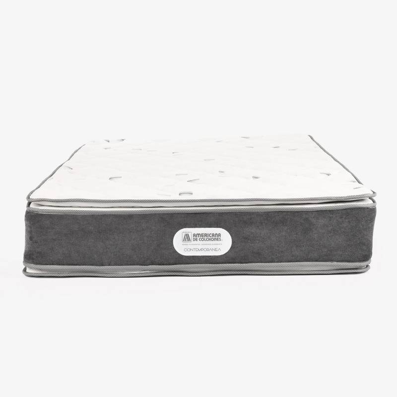AMERICANA DE COLCHONES - Colchón Doble Firme Ortopédico Doble Pillow Resortado Pillow Top 140 x 190 cm Americana de Colchones