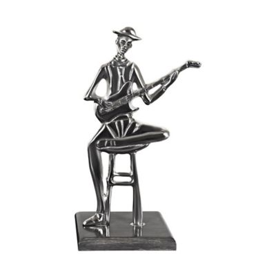 Escultura Musico Guitarrista Sentado Rf. 986 Generico