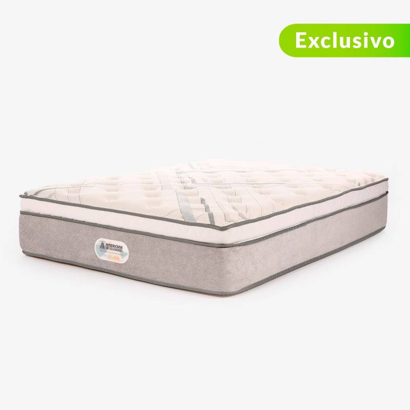 Colchón Queen Firmeza Ortopédico Resortado con Pillow Best Dream 160 190 cm + Almohada de Colchones AMERICANA DE | falabella.com