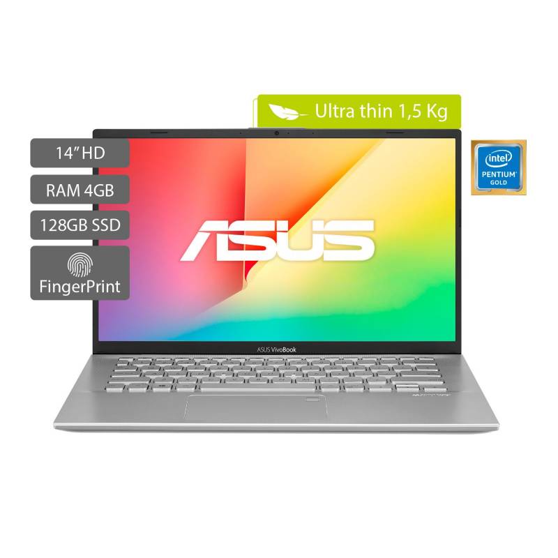 ASUS - Portátil Asus Vivobook X412FA  14 pulgadas Intel Pentium 4GB 128GB