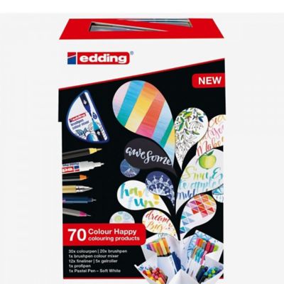 Caja Edding Marcadores Colour Happy Big Box 69+1