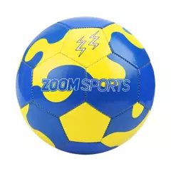 ZOOM - Balón Futbol Manchas Azul-Amarillo