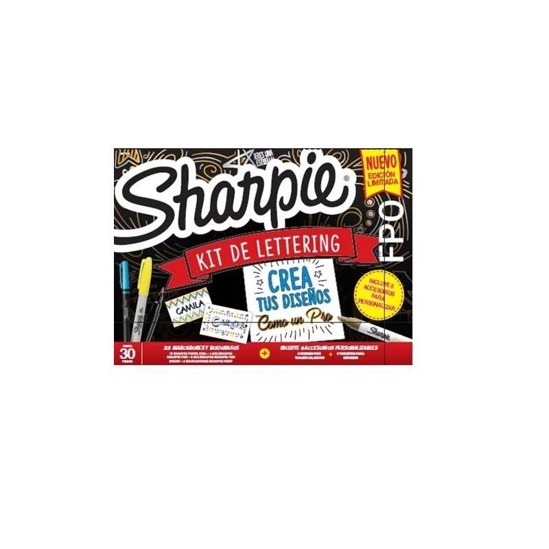 Sharpie - Kit de lettering  pack x 30 piezas sharpie