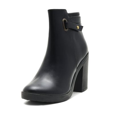 Botin Mujer King Pieces Tacon Medio Freda Negro