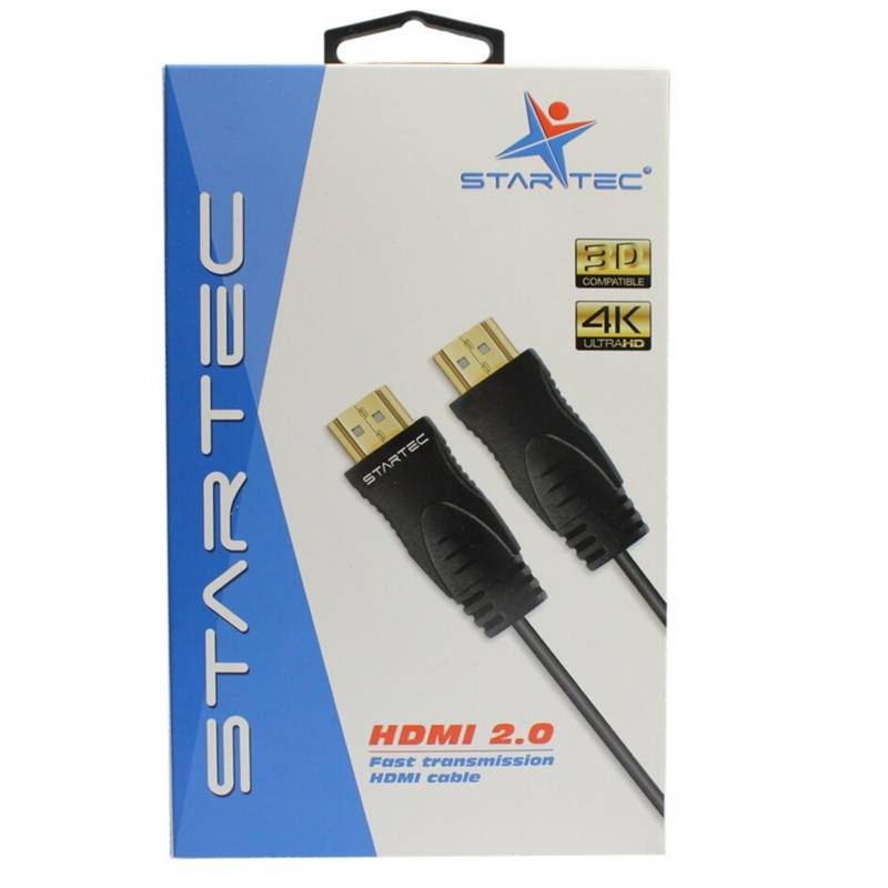 STARTEC - Cable star tec hdmi 4k ultra hd 3mts negro caja