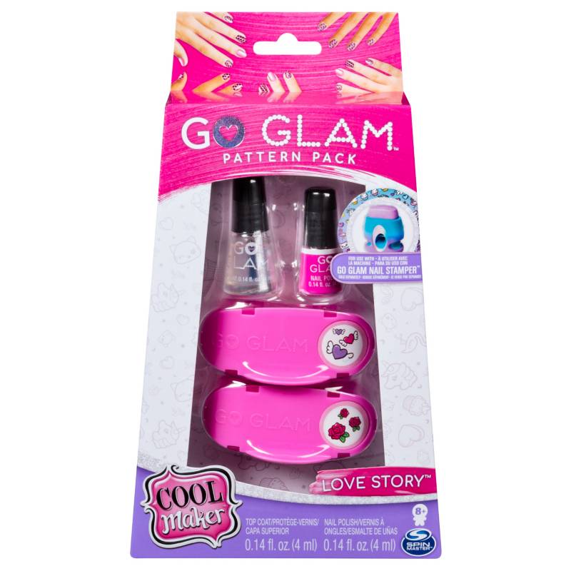 Go Glam - Go Glam Repuesto Estampado Uñas Con Esmalte Set X2