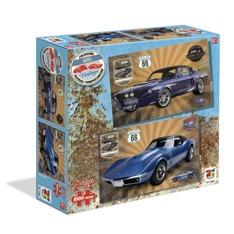 Toyng - Rompecabezas Toyn G 1000 Piezas Aut Azul Púrpura