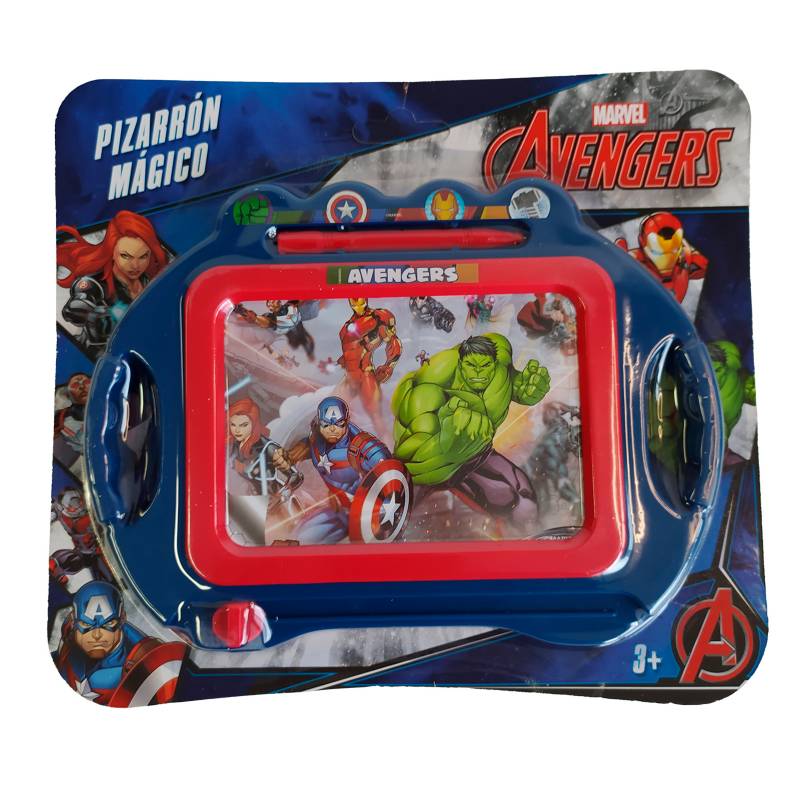 Marvel - Juguete Electrónico Marvel Educativo Avengers Pizarra Magnética Azul