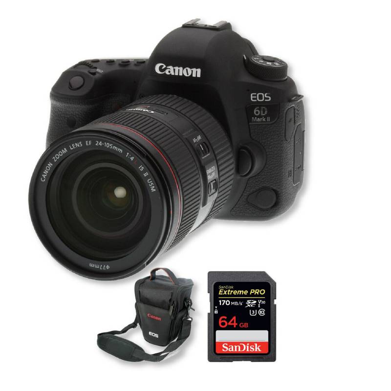 CANON - Canon 6d markii lente 24-105l ii + memoria + bolso