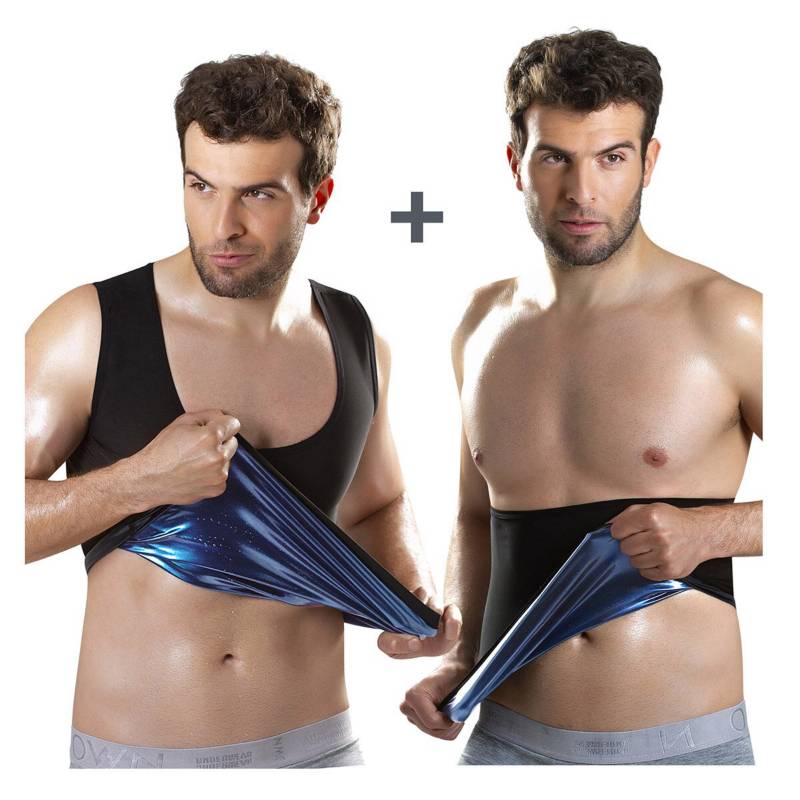 THERMO SHAPERS - Combo: cinturilla hombre + chaleco hombre osmotex