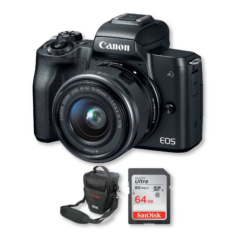 CANON - Canon m50 4k lente 15-45mm + memoria 64gb + bolso
