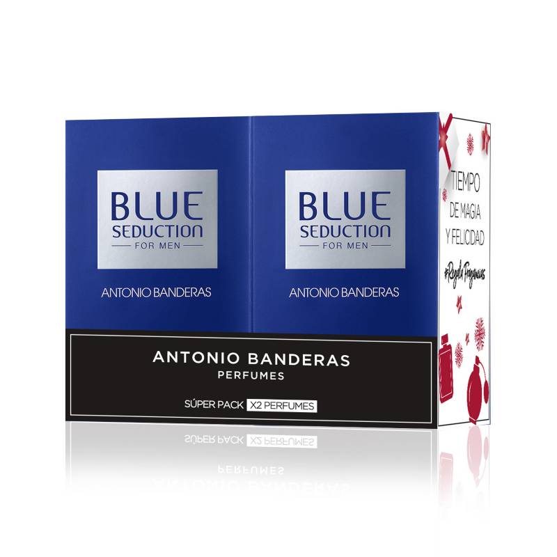 ANTONIO BANDERAS - Set de Perfumería Antonio Banderas Estuche Blue Seduction Hombre EDT 100 ml x 2 Unidades Hombre