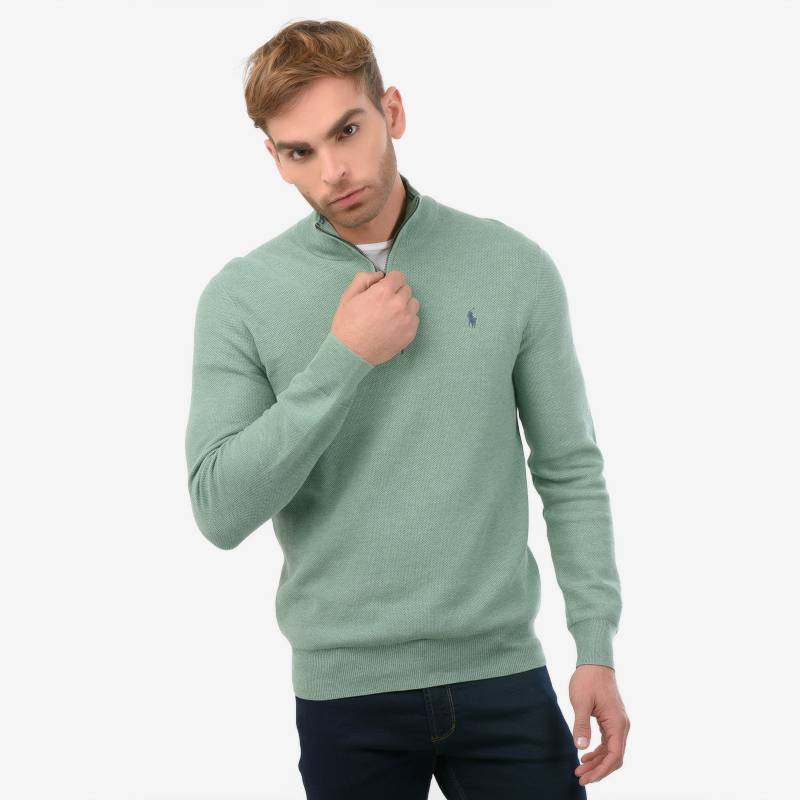 RALPH LAUREN - Sweater para Hombre Cuello en v de Algodón Slim Polo Ralph Lauren