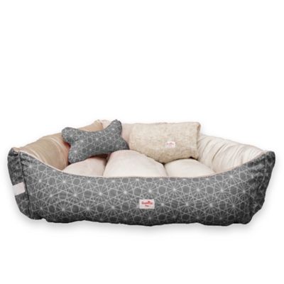 Cama Mascota Galaxy 95X120 Gris Guamba Extragrande