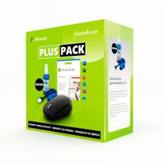 Microsoft - Combo Plus Pack Microsoft Office 365 Personal 32/64 + Mouse + Kit de limpieza para computador 3 en 1