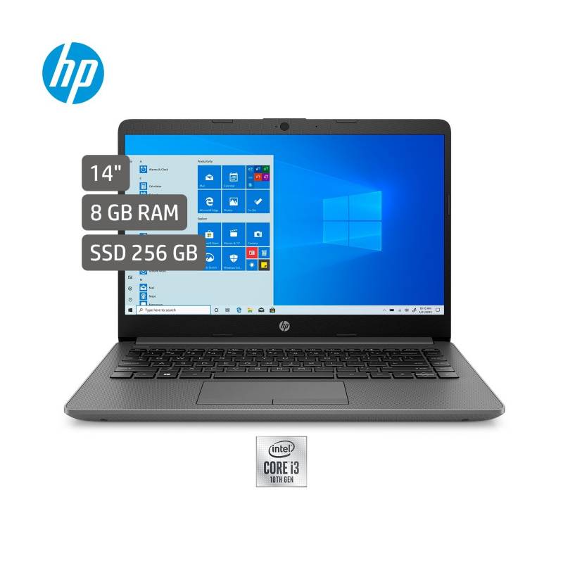 HP - Portátil HP Laptop 14 pulgadas Intel Core i3 8GB 256GB
