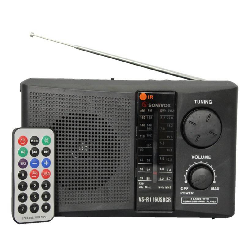 SONIVOX - Radio parlante portatil recargable am/fm/sw con co