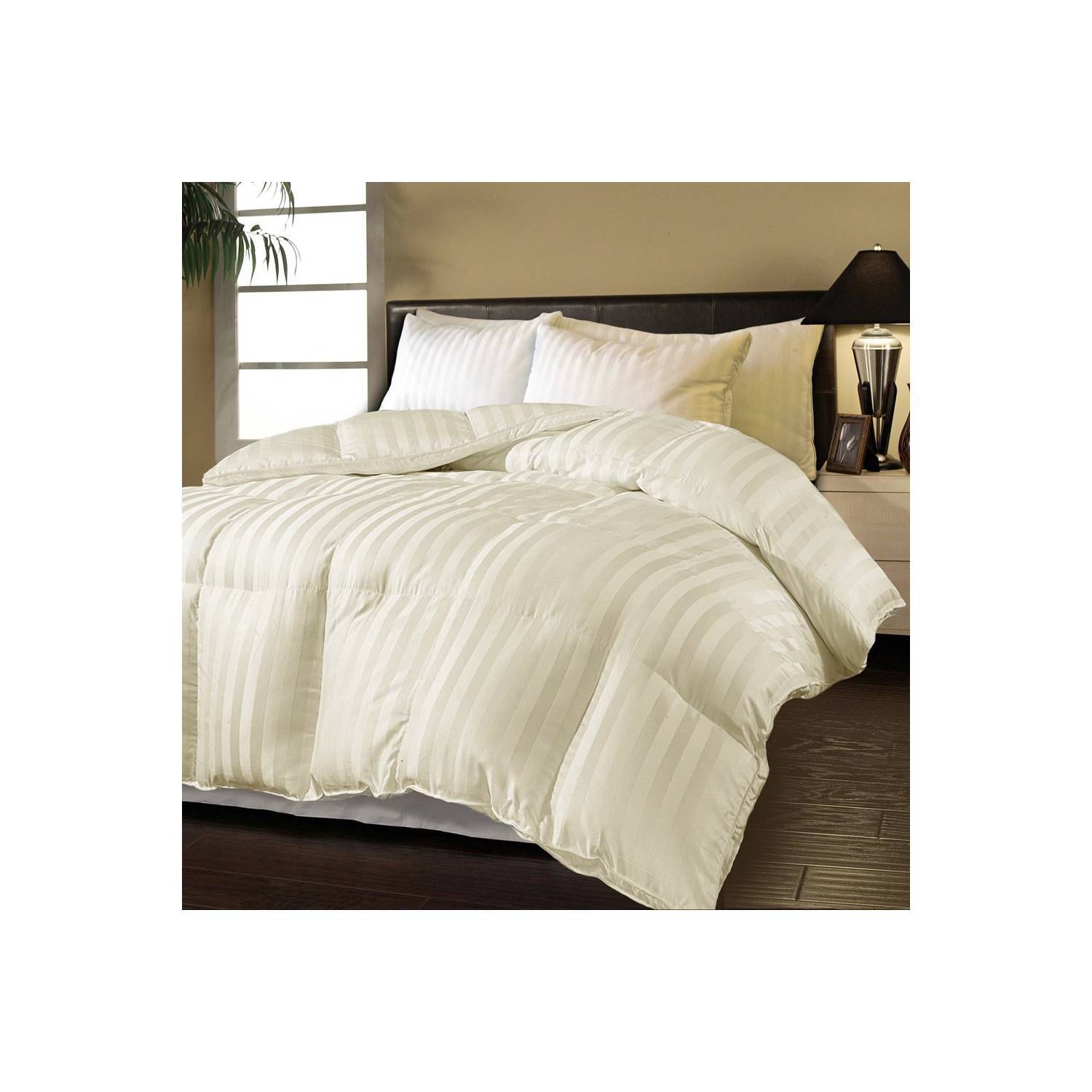 Acolchado de Plumas Queen Size Oro Blanco