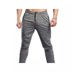 UBMD - Pantalon Deportivo Hombres Respirable Elástico Gris S15.