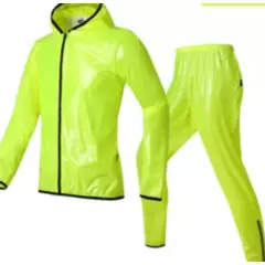 BIKE ACCESSORIES STYLE - Impermeable para bicicleta chaqueta y pantalón 100 impermeable